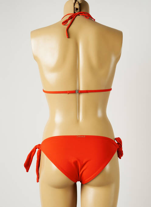 Maillot de bain 2 pièces orange GENIUS pour femme