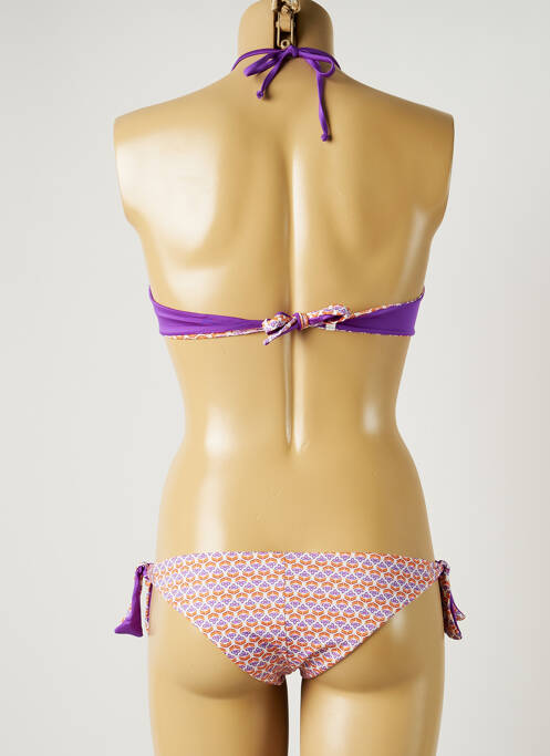 Maillot de bain 2 pièces violet JUSTMINE pour femme