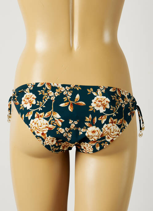 Bas de maillot de bain imprimé fleurs bikini vert WATERCULT femme