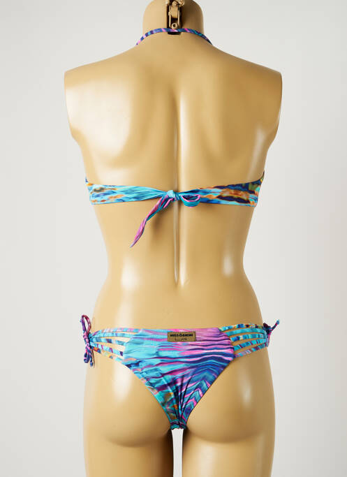 Maillot de bain 2 pièces bleu MISS BIKINI pour femme