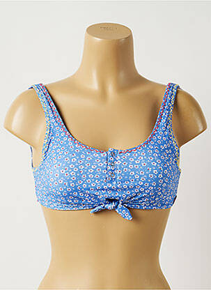 Haut de maillot de bain stretch bleu BANANA MOON femme