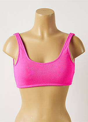 Haut de maillot de bain stretch haut soutien-gorge avec mousse de rembourrage amovible rose BANANA MOON femme