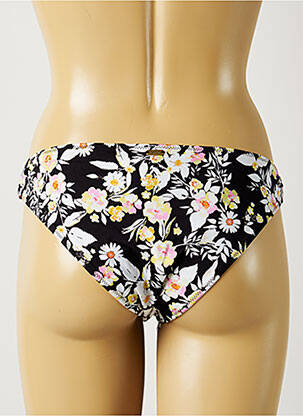 Bas de maillot de bain imprimé fleurs culotte noir BANANA MOON femme
