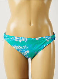 Bas de maillot de bain imprimé fleurs culotte vert BANANA MOON femme