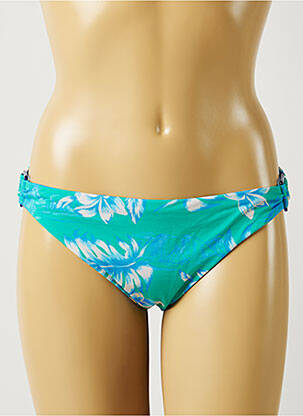 Bas de maillot de bain imprimé fleurs culotte vert BANANA MOON femme