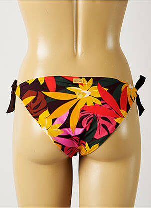Bas de maillot de bain imprimé fleurs bikini orange BANANA MOON femme