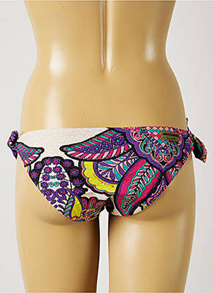 Bas de maillot de bain imprimé fantaisie bikini violet MISS BIKINI femme