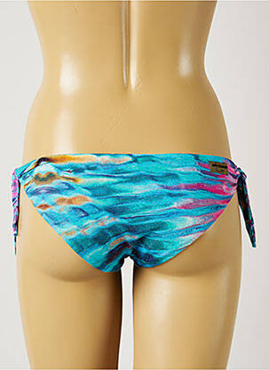 Bas de maillot de bain imprimé fantaisie bikini bleu MISS BIKINI femme