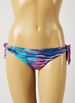Bas de maillot de bain imprimé fantaisie bikini violet MISS BIKINI femme