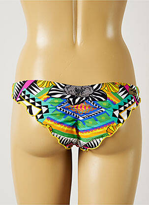 Bas de maillot de bain imprimé fantaisie culotte noir MISS BIKINI femme