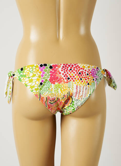 Bas de maillot de bain imprimé fantaisie bikini vert EMAMO femme