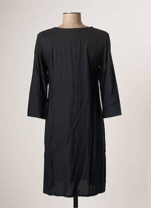 Robe mi-longue imprimé fantaisie manches longues bleu BAMBOO'S femme