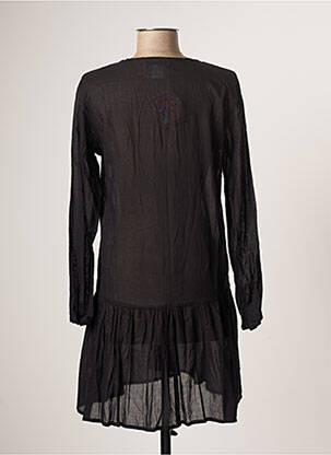 Robe courte manches longues manches longues noir BAMBOO'S femme