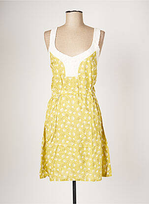 Robe mi-longue imprimé fantaisie fines bretelles vert SINOE BY BAMBOO'S femme