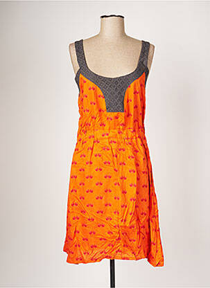 Robe mi-longue orange SINOE BY BAMBOO'S pour femme