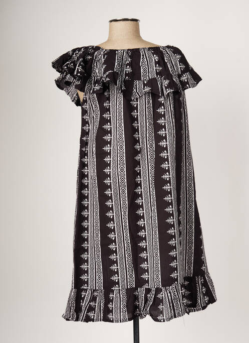 Robe mi-longue noir BAMBOO'S pour femme