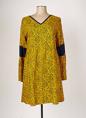 Robe mi-longue jaune SINOE BY BAMBOO'S pour femme