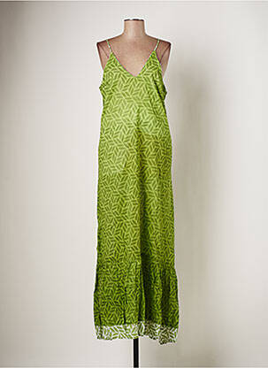 Robe longue vert BAMBOO'S pour femme