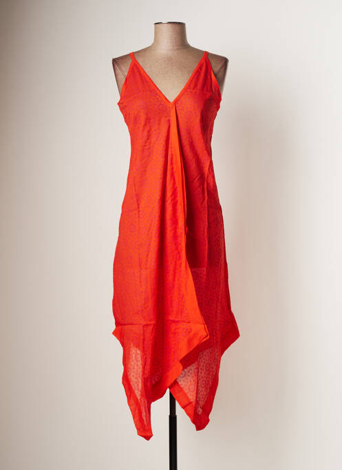 Robe de plage orange BAMBOO'S pour femme