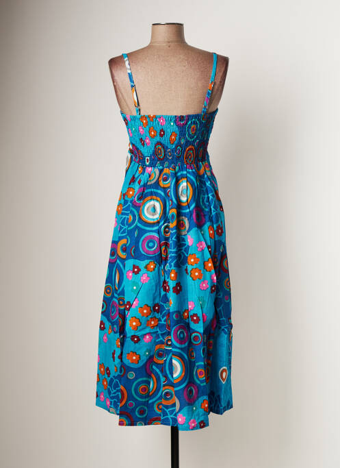 Robe mi-longue bleu BAMBOO'S pour femme