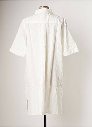Robe mi-longue manches courtes manches courtes blanc BAMBOO'S femme