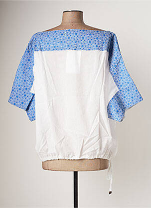 Top imprimé fantaisie manches courtes bleu BAMBOO'S femme