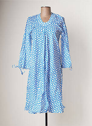 Robe mi-longue bleu BAMBOO'S pour femme