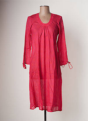 Robe mi-longue rose BAMBOO'S pour femme