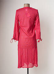 Robe mi-longue rose BAMBOO'S pour femme seconde vue