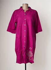 Robe mi-longue violet BAMBOO'S pour femme seconde vue