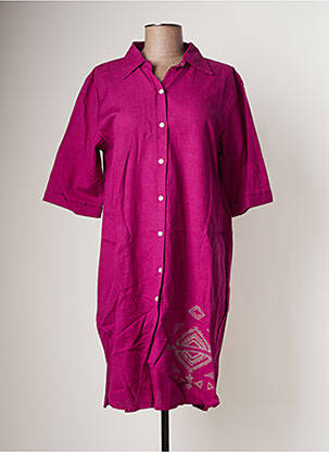 Robe mi-longue violet BAMBOO'S pour femme