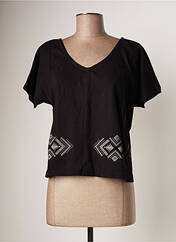 T-shirt noir BAMBOO'S pour femme seconde vue