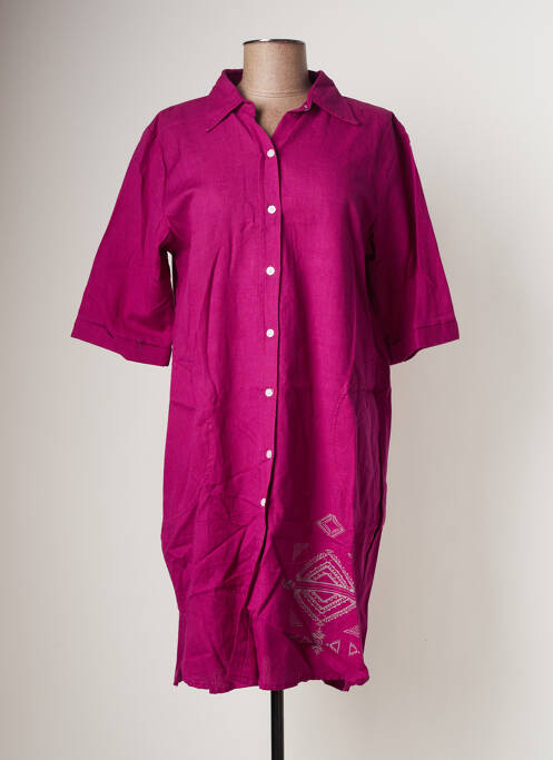 Robe mi-longue violet BAMBOO'S pour femme