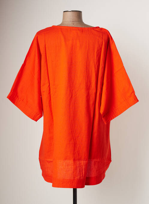 Tunique manches courtes orange BAMBOO'S pour femme