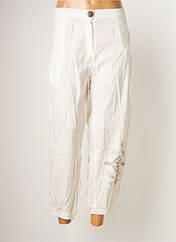 Pantalon 7/8 blanc BAMBOO'S pour femme seconde vue