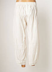 Pantalon 7/8 blanc BAMBOO'S pour femme seconde vue