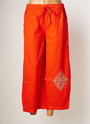 Pantalon 7/8 orange BAMBOO'S pour femme seconde vue