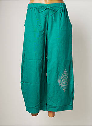 Pantalon 7/8 vert BAMBOO'S pour femme