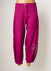 Pantalon 7/8 violet BAMBOO'S pour femme seconde vue