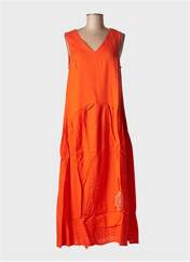 Robe longue orange BAMBOO'S pour femme seconde vue