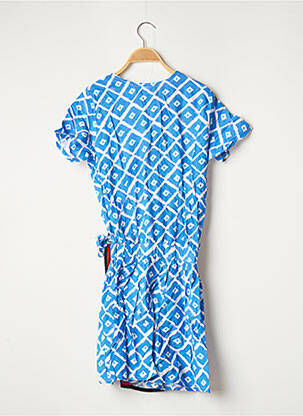 Combishort coupe cintrée manches courtes bleu BAMBOO'S femme