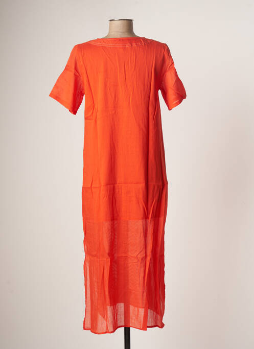 Robe longue orange BAMBOO'S pour femme