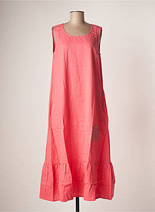 Robe longue rose BAMBOO'S pour femme