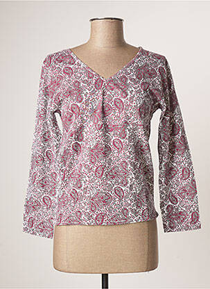 Polo manches longues manches longues rouge BAMBOO'S femme
