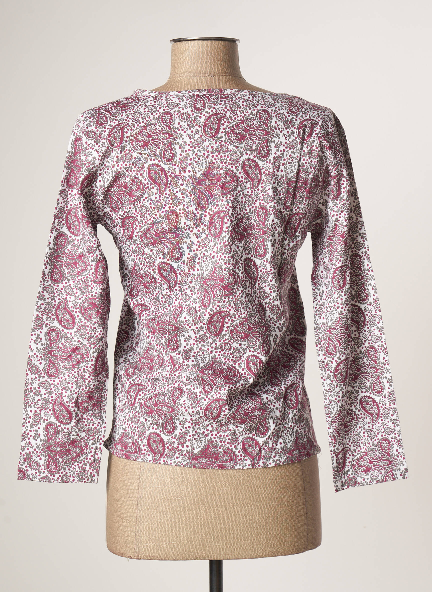 Polo manches longues manches longues rouge BAMBOO'S femme