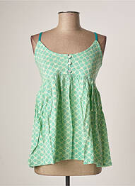 Top tissage jersey fines bretelles vert BAMBOO'S femme