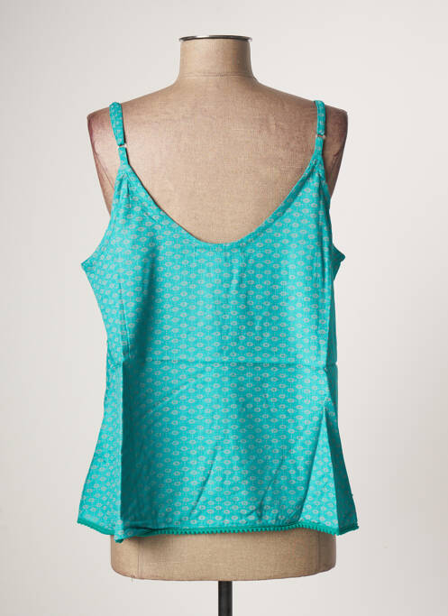 Top imprimé fantaisie fines bretelles bleu BAMBOO'S femme
