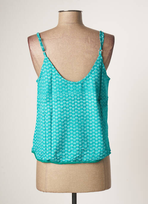 Top bleu BAMBOO'S pour femme