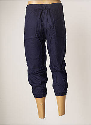 Pantacourt taille élastique taille normale bleu BAMBOO'S femme