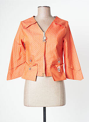 Veste casual poches orange LO! LES FILLES femme